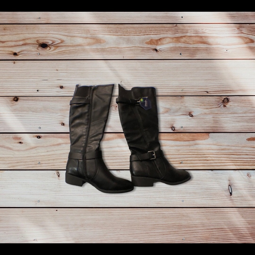 Croft & Barrow Women’s Wide Calf Black Knee Boots